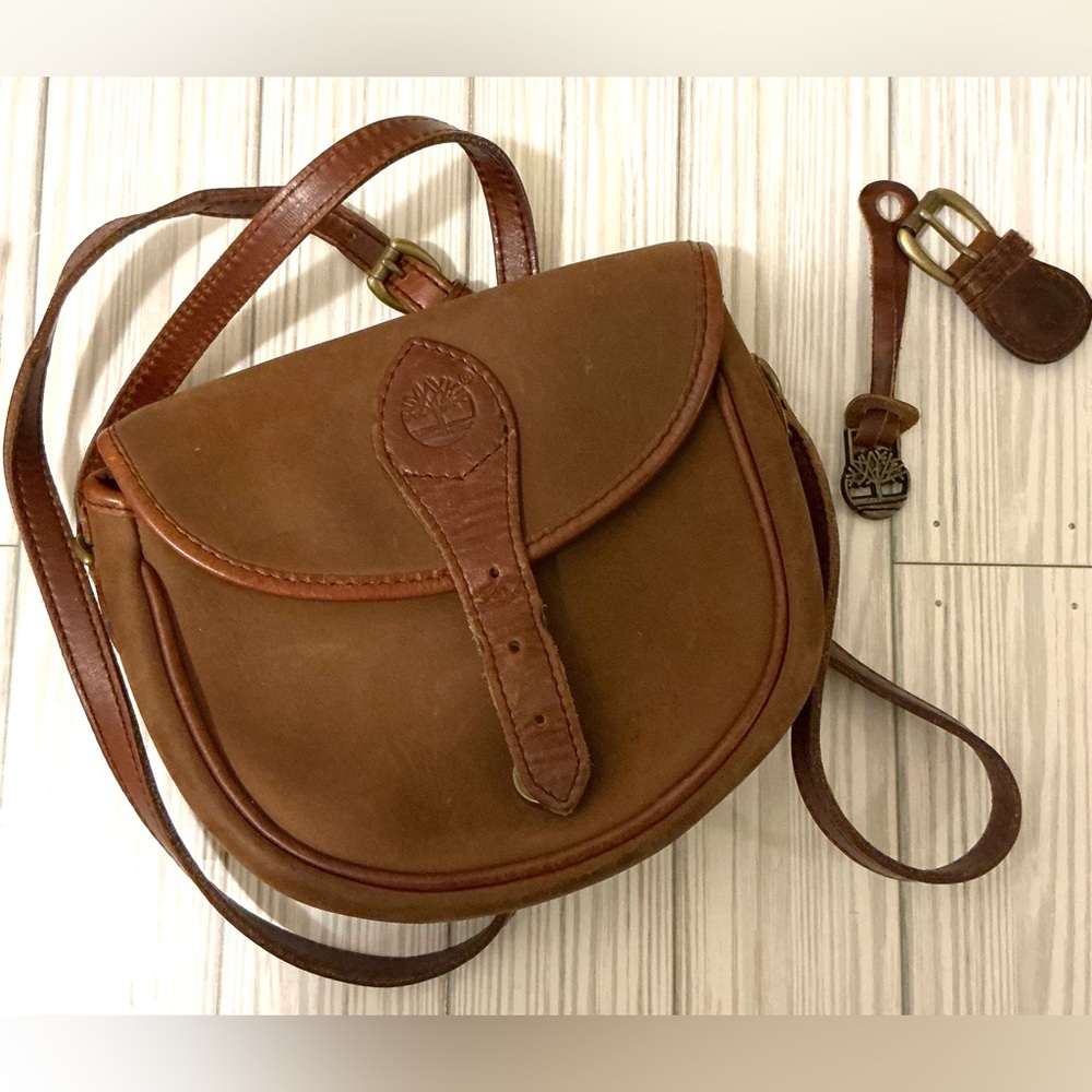 Brown Vintage Boho Style Leather Crossbody Bag - Picture 14 of 16